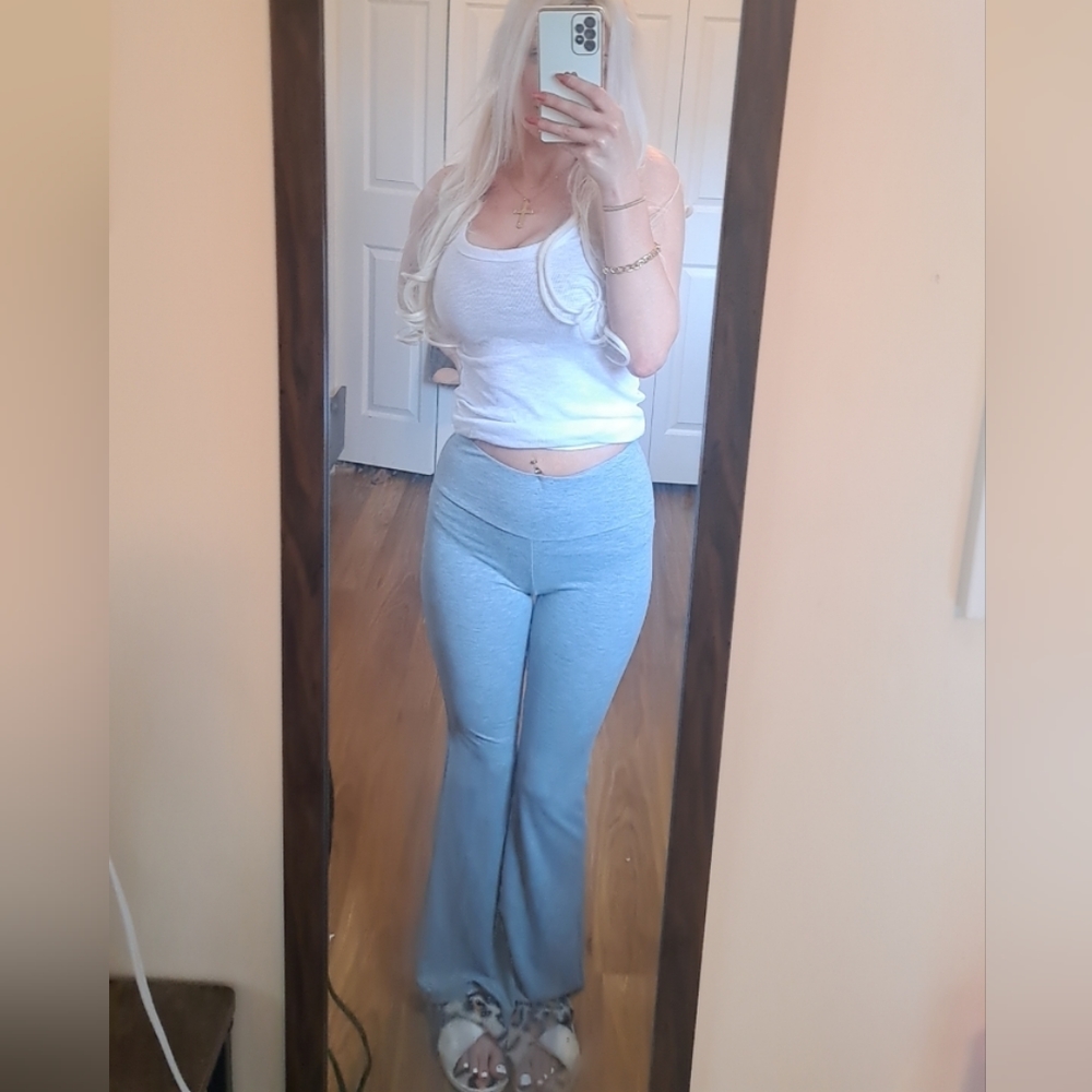 Gray shein yoga pants